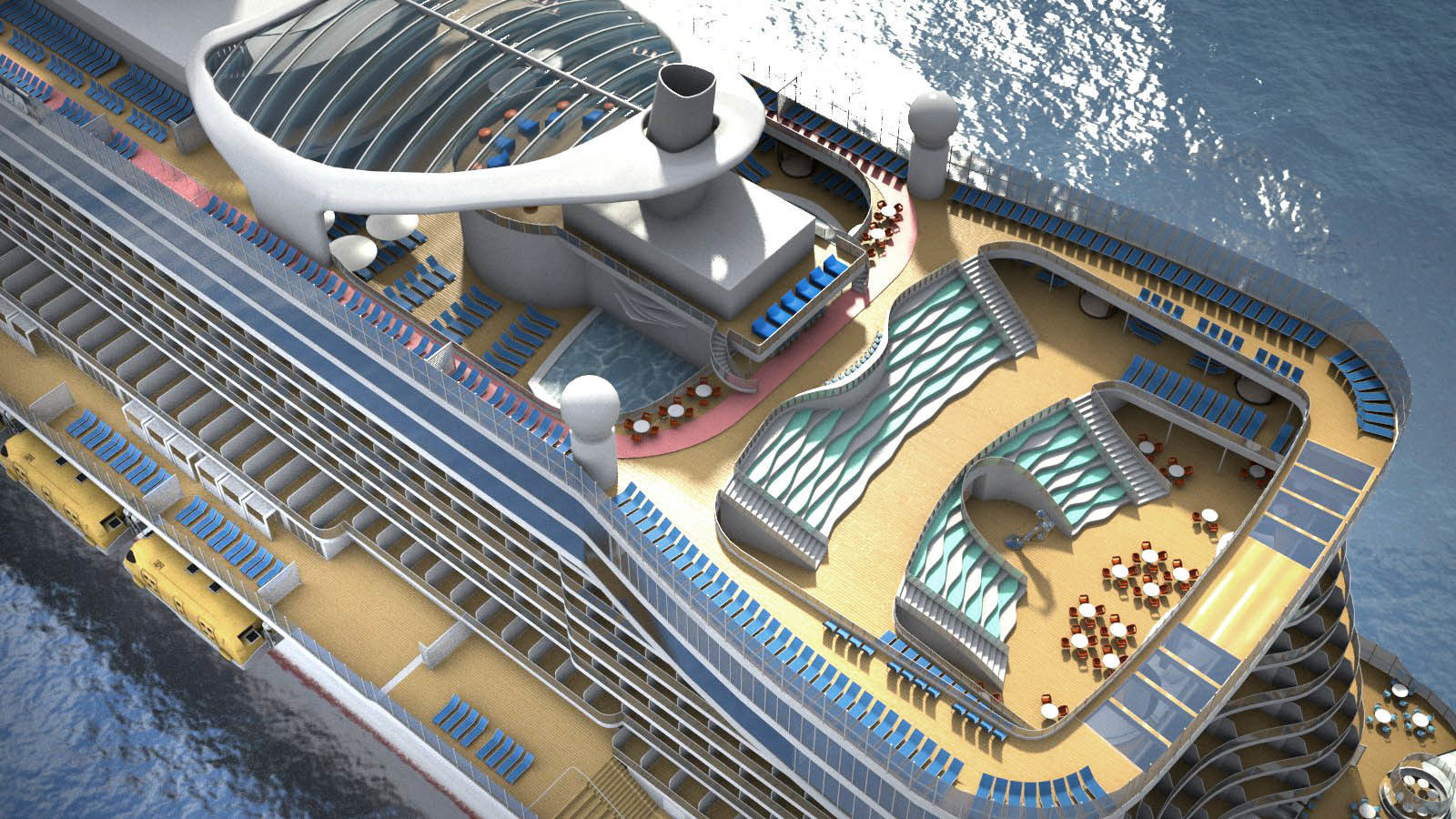 Costa Smeralda cruise ship 3D model_7