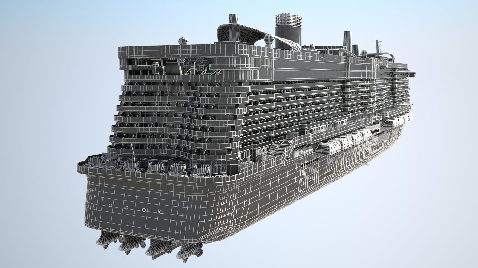 Costa Smeralda cruise ship 3D model_20