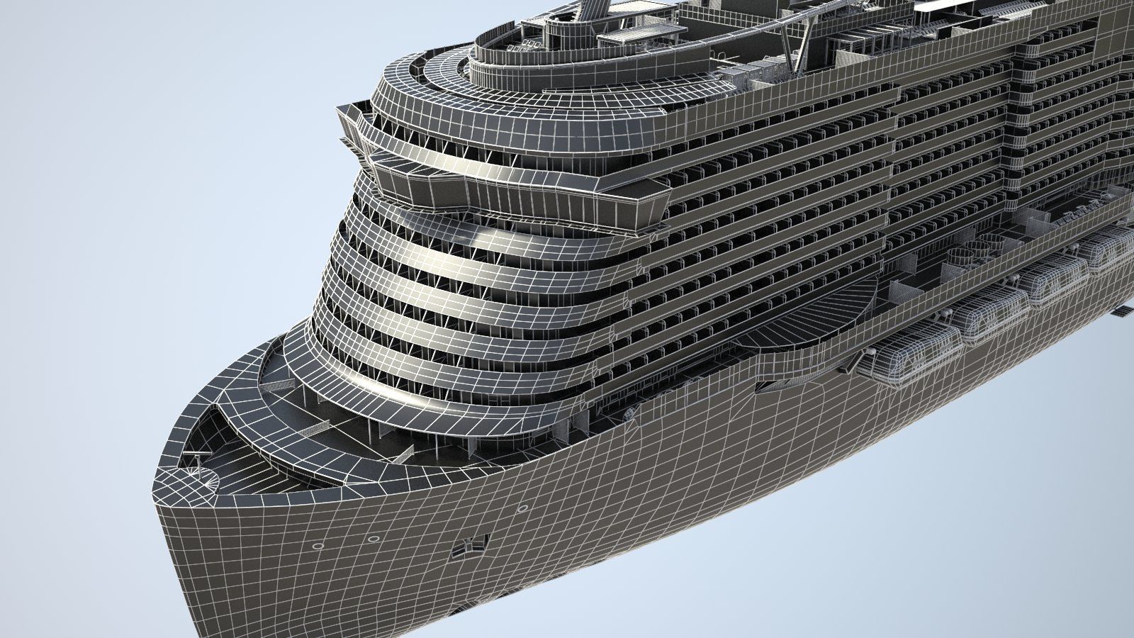 Costa Smeralda cruise ship 3D model_19