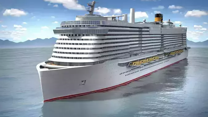 Costa Smeralda cruise ship 3D model