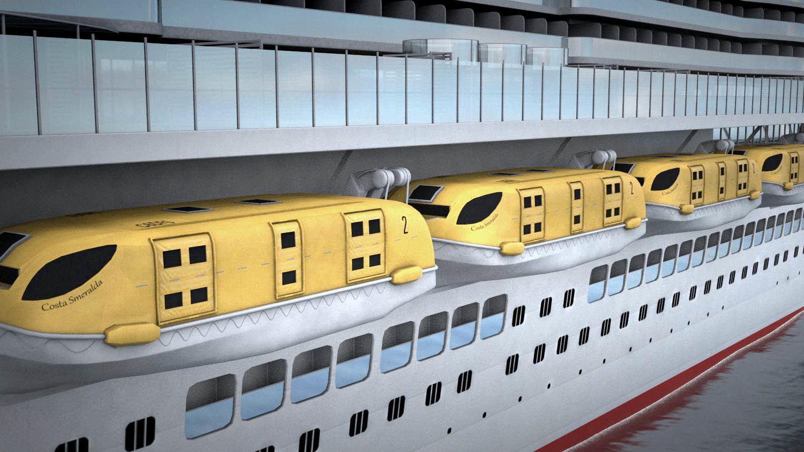 Costa Smeralda cruise ship 3D model_13