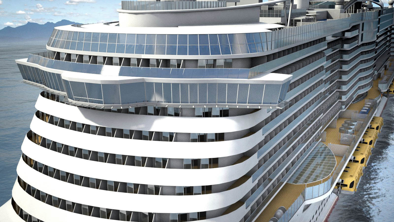 Costa Smeralda cruise ship 3D model_6
