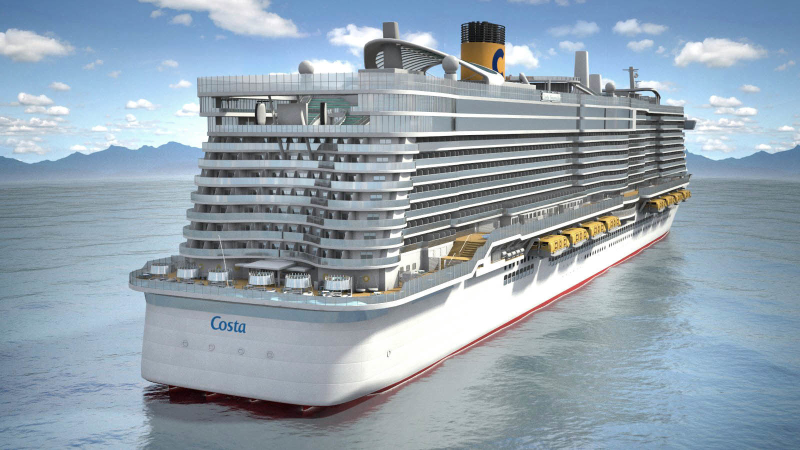 Costa Smeralda cruise ship 3D model_4