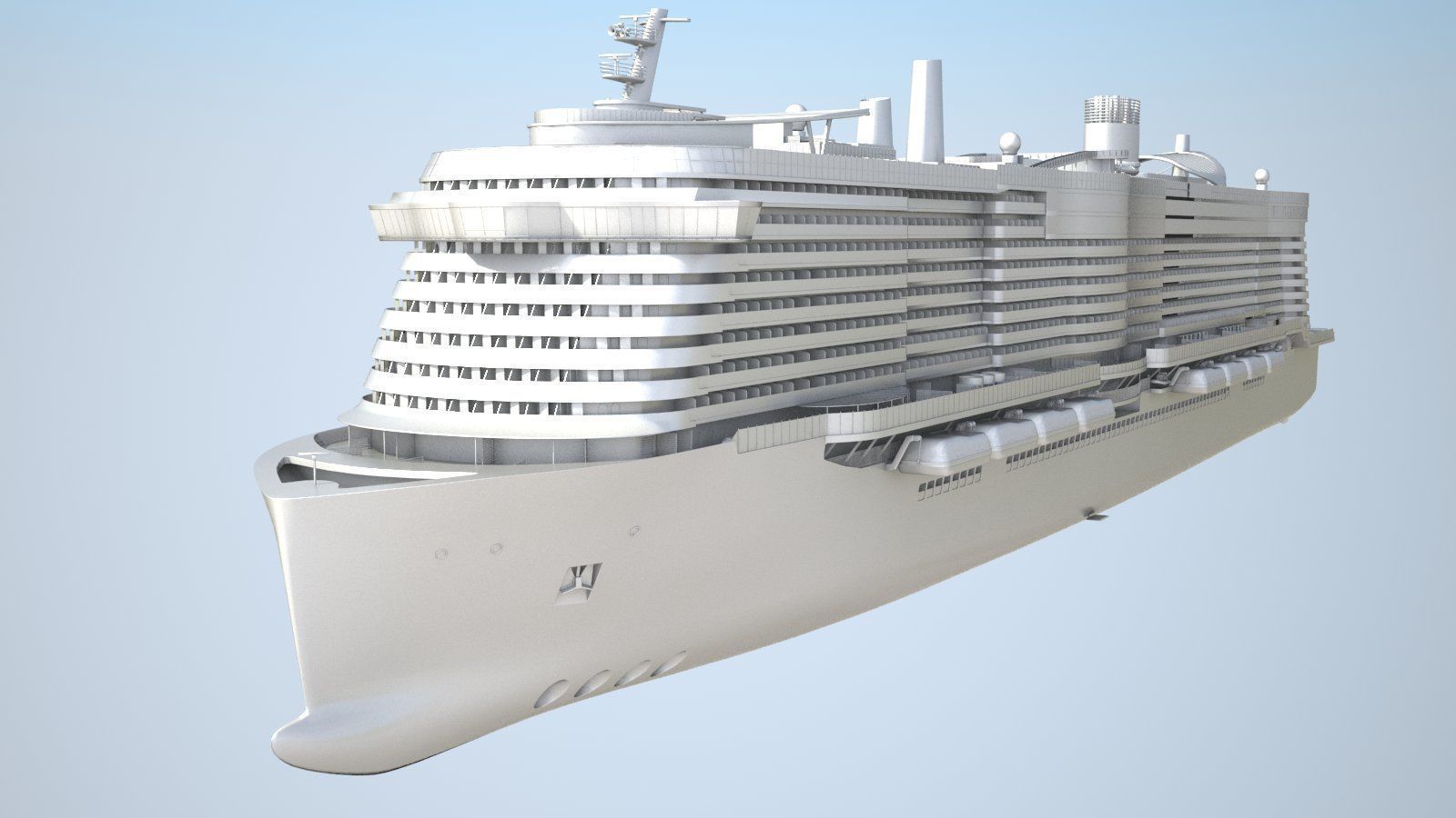 Costa Smeralda cruise ship 3D model_14