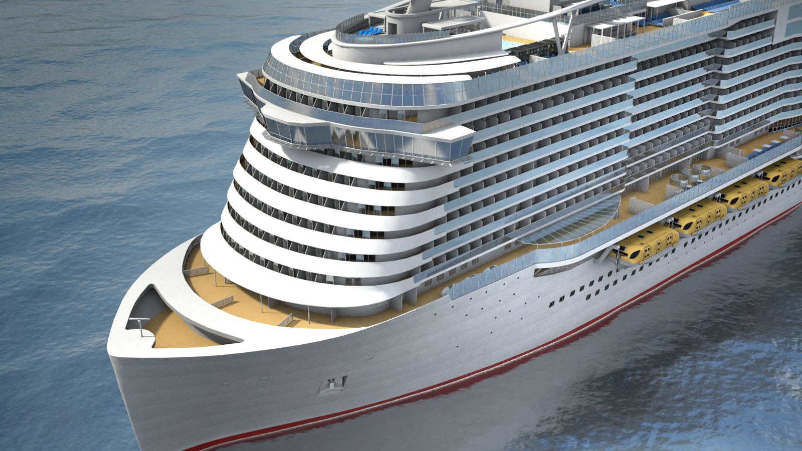 Costa Smeralda cruise ship 3D model_1
