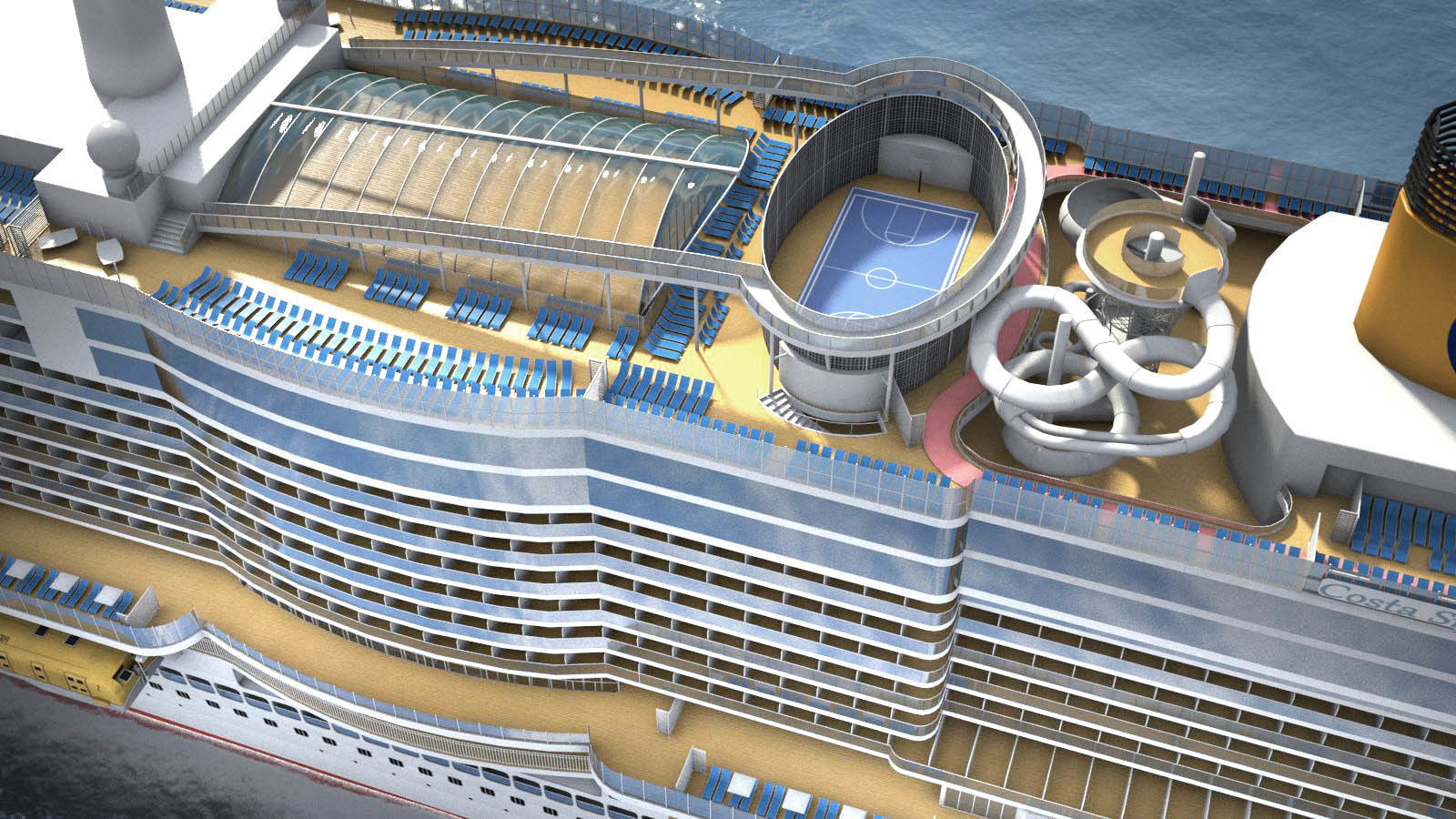 Costa Smeralda cruise ship 3D model_3