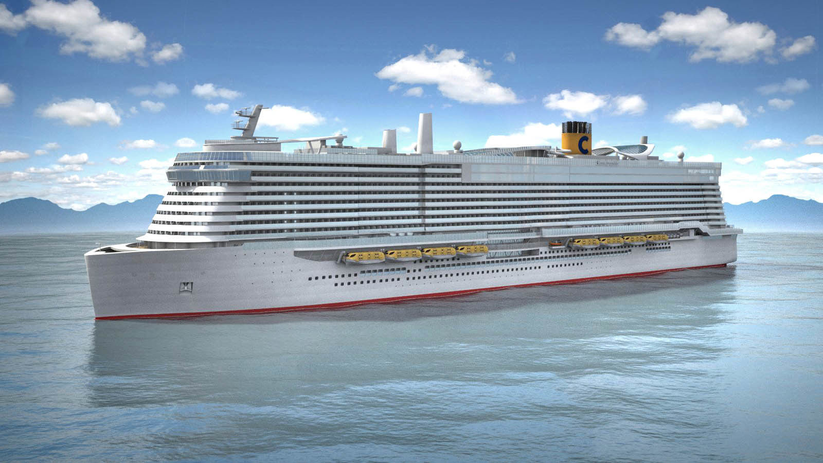 Costa Smeralda cruise ship 3D model_11