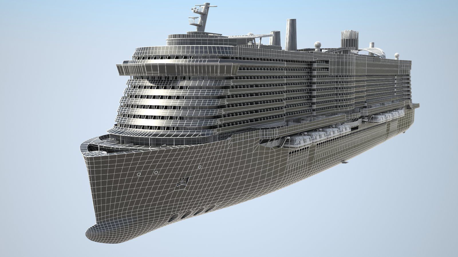 Costa Smeralda cruise ship 3D model_18