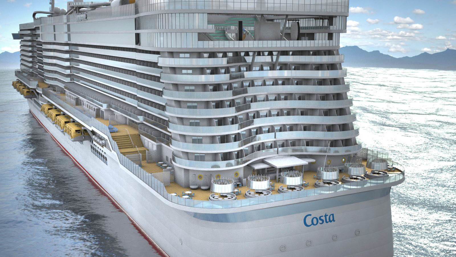 Costa Smeralda cruise ship 3D model_10