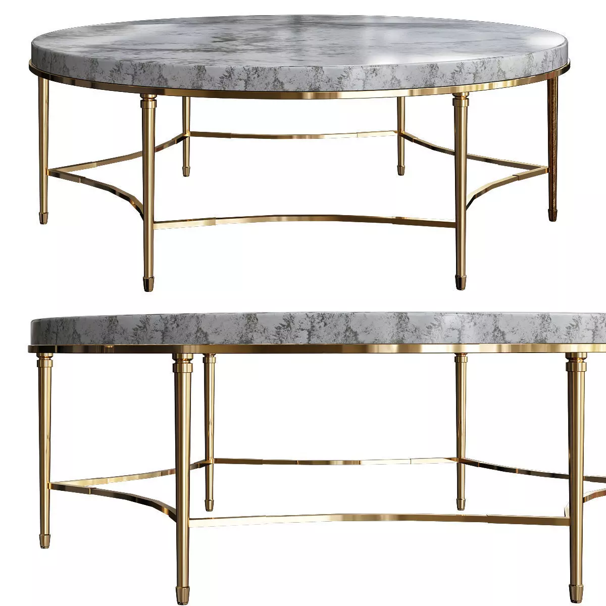 Cynthia Rowley for Hooker Furniture Aura Round Coffee Table 3D model_0