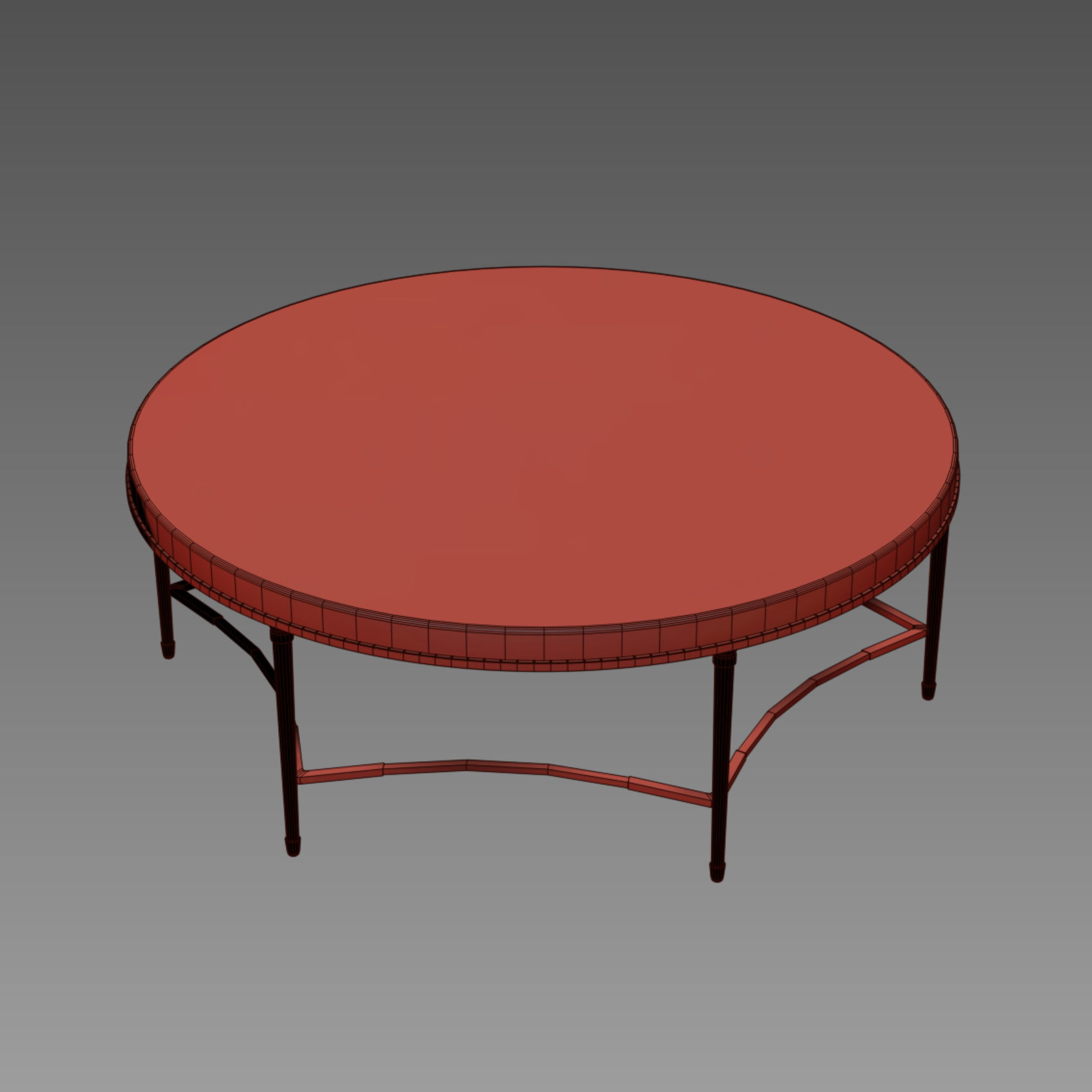 Cynthia Rowley for Hooker Furniture Aura Round Coffee Table 3D model_6