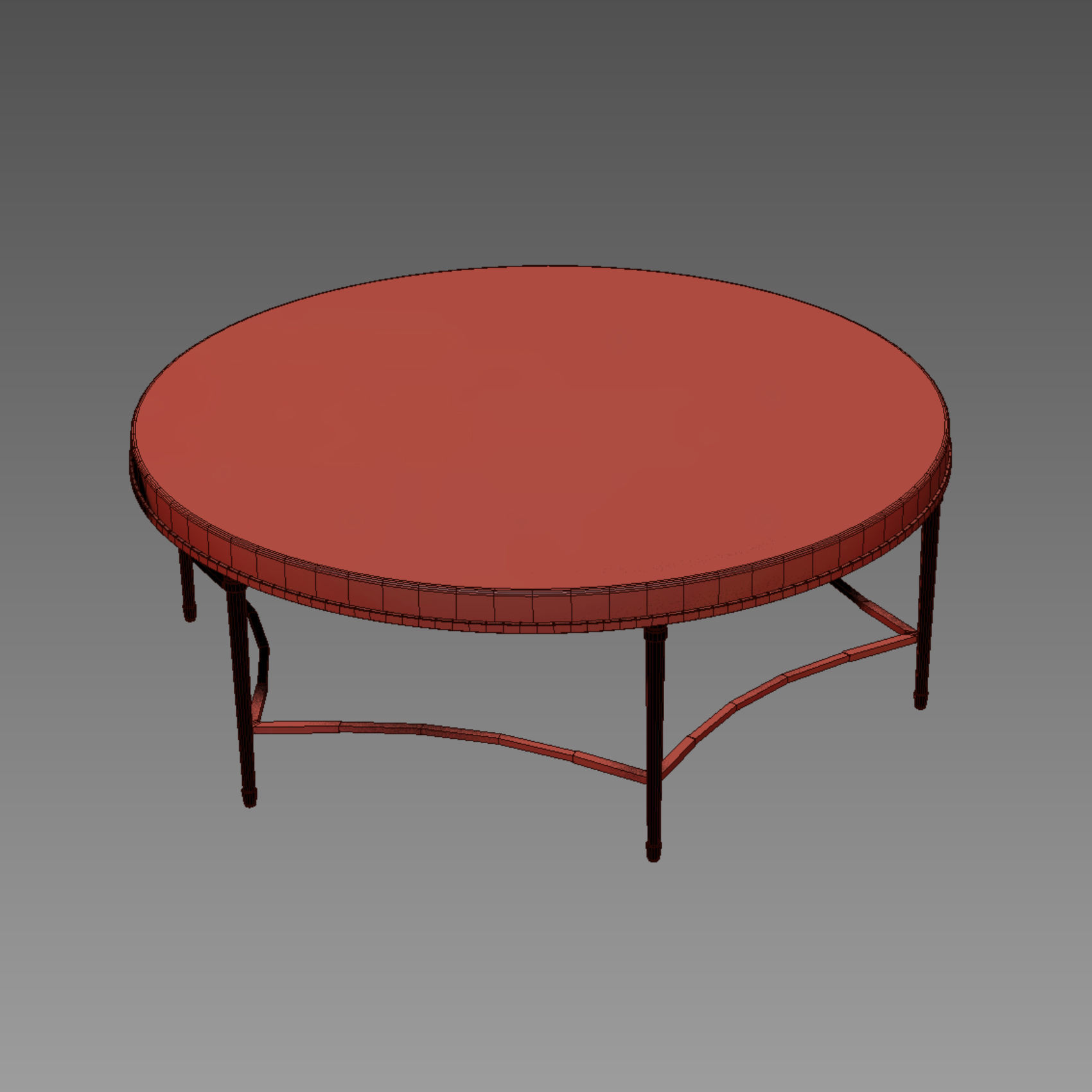 Cynthia Rowley for Hooker Furniture Aura Round Coffee Table 3D model_4