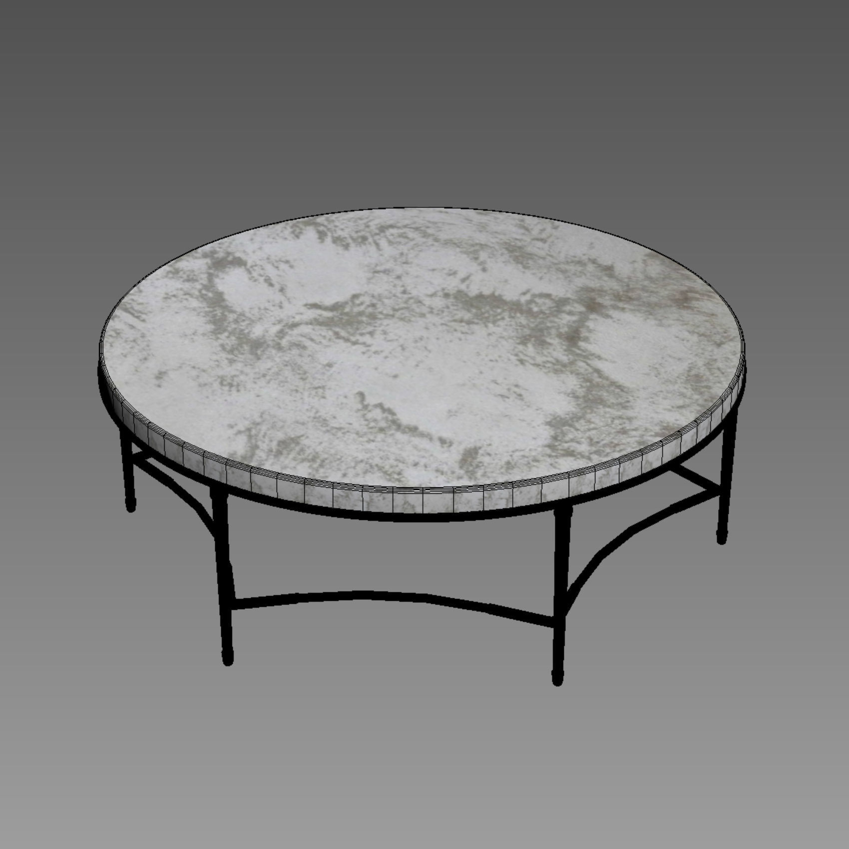 Cynthia Rowley for Hooker Furniture Aura Round Coffee Table 3D model_5