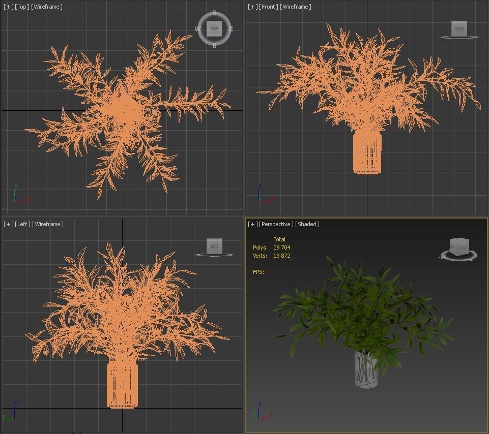 Branches in a vase 007 3D model_12