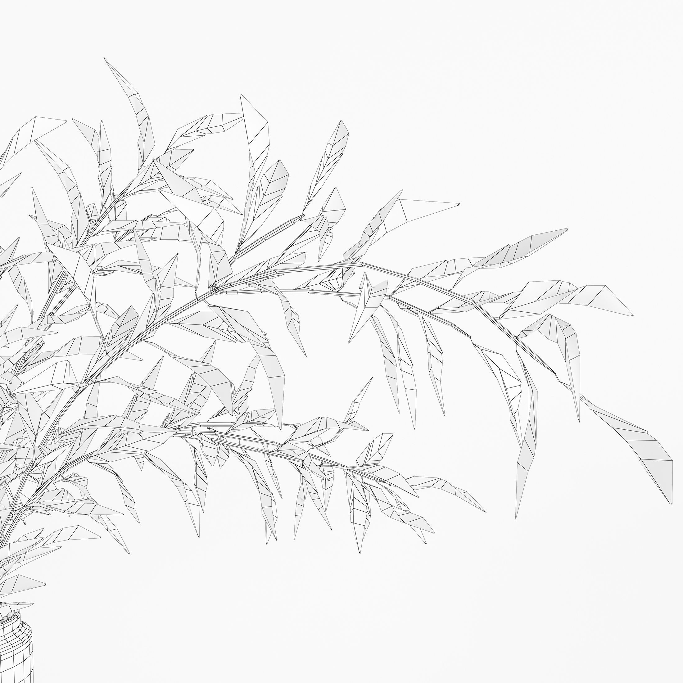 Branches in a vase 007 3D model_11