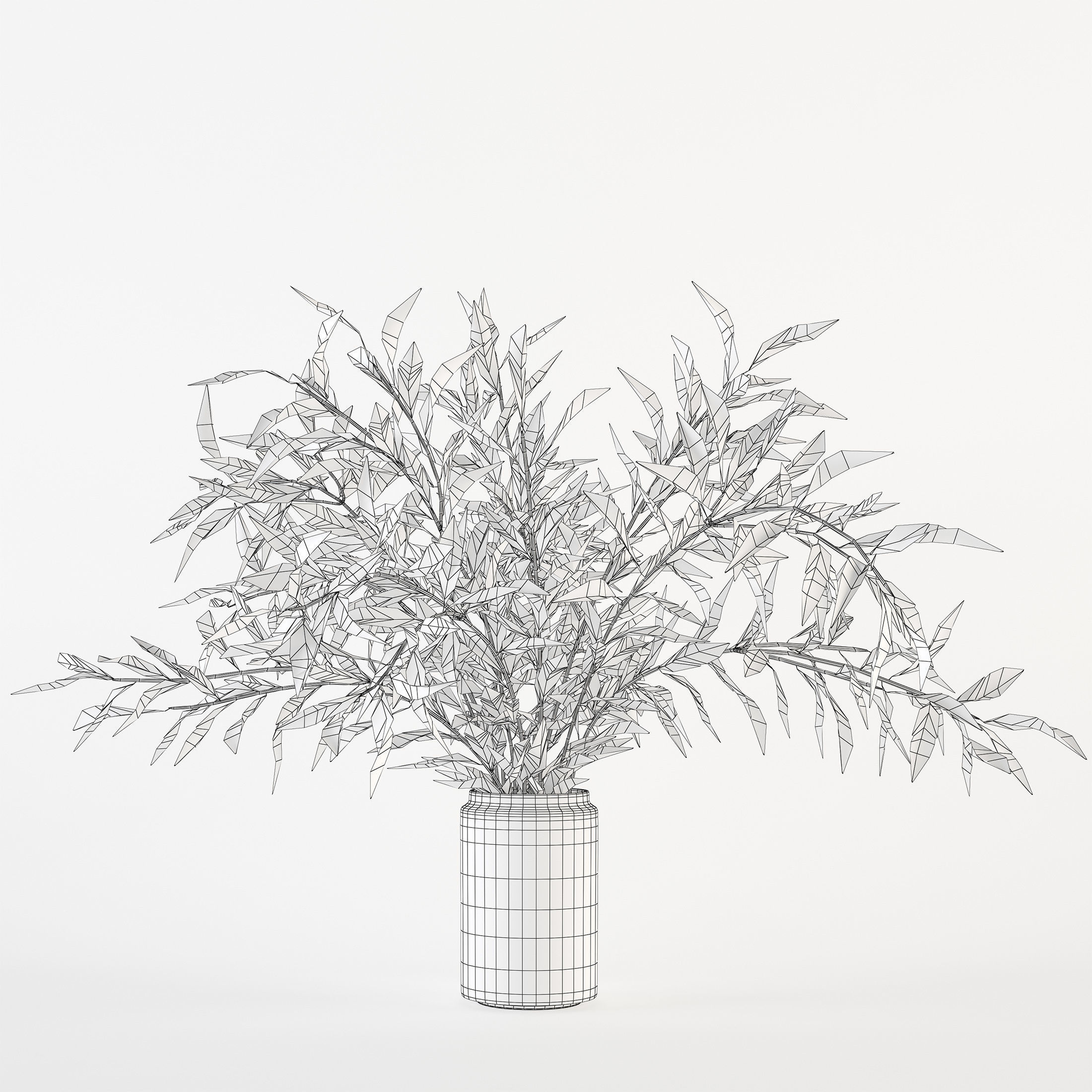 Branches in a vase 007 3D model_7