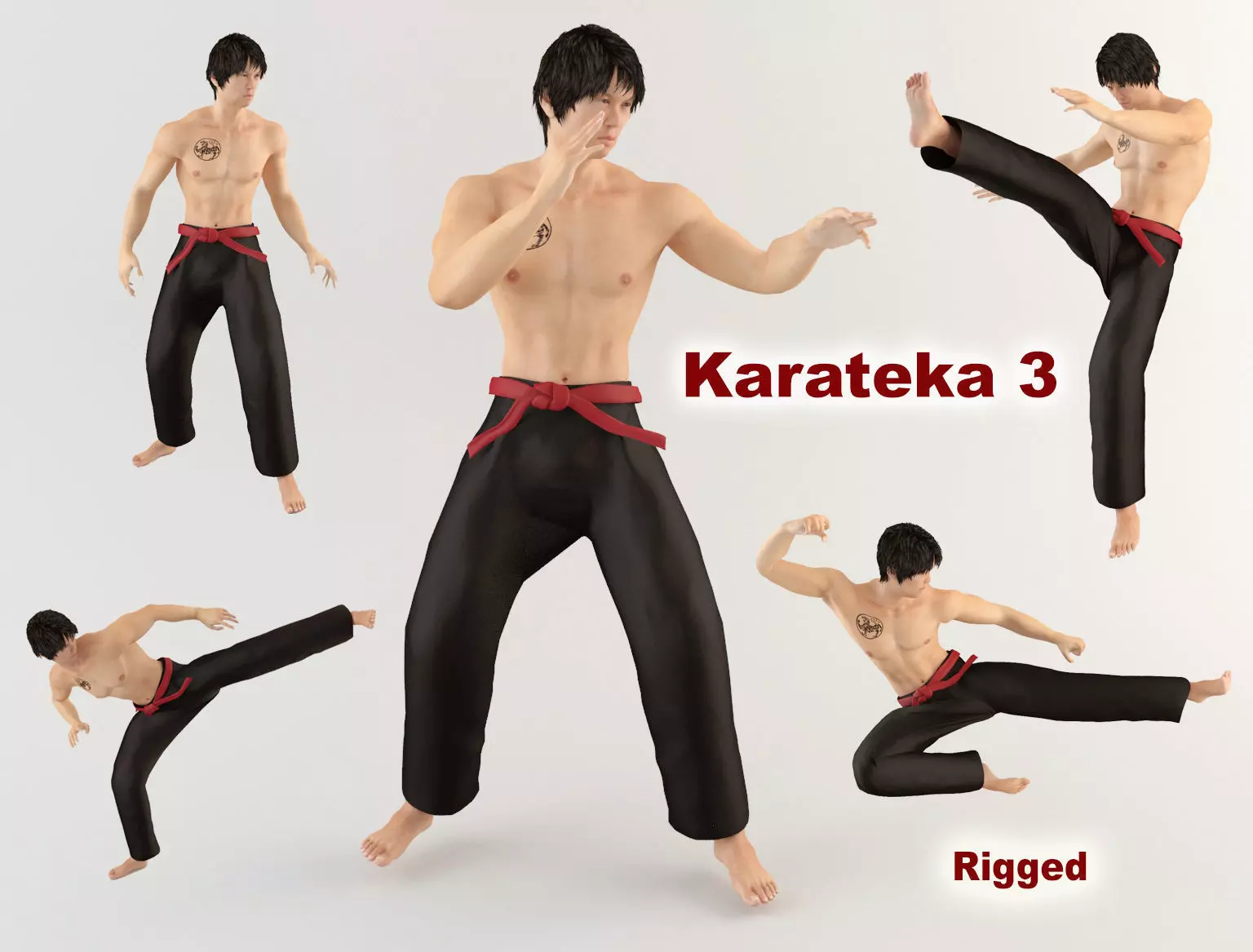 Karateka 3 karate 3D model
