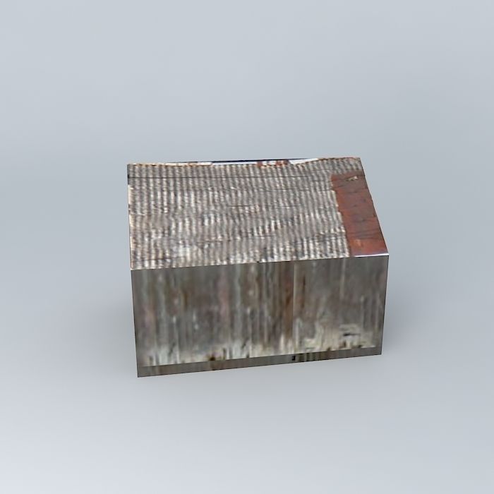 humno metal shed Free 3D model_1