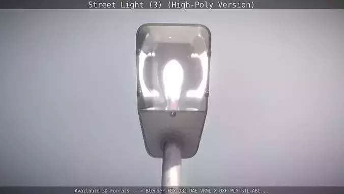 Street Light 3 High-Poly Version