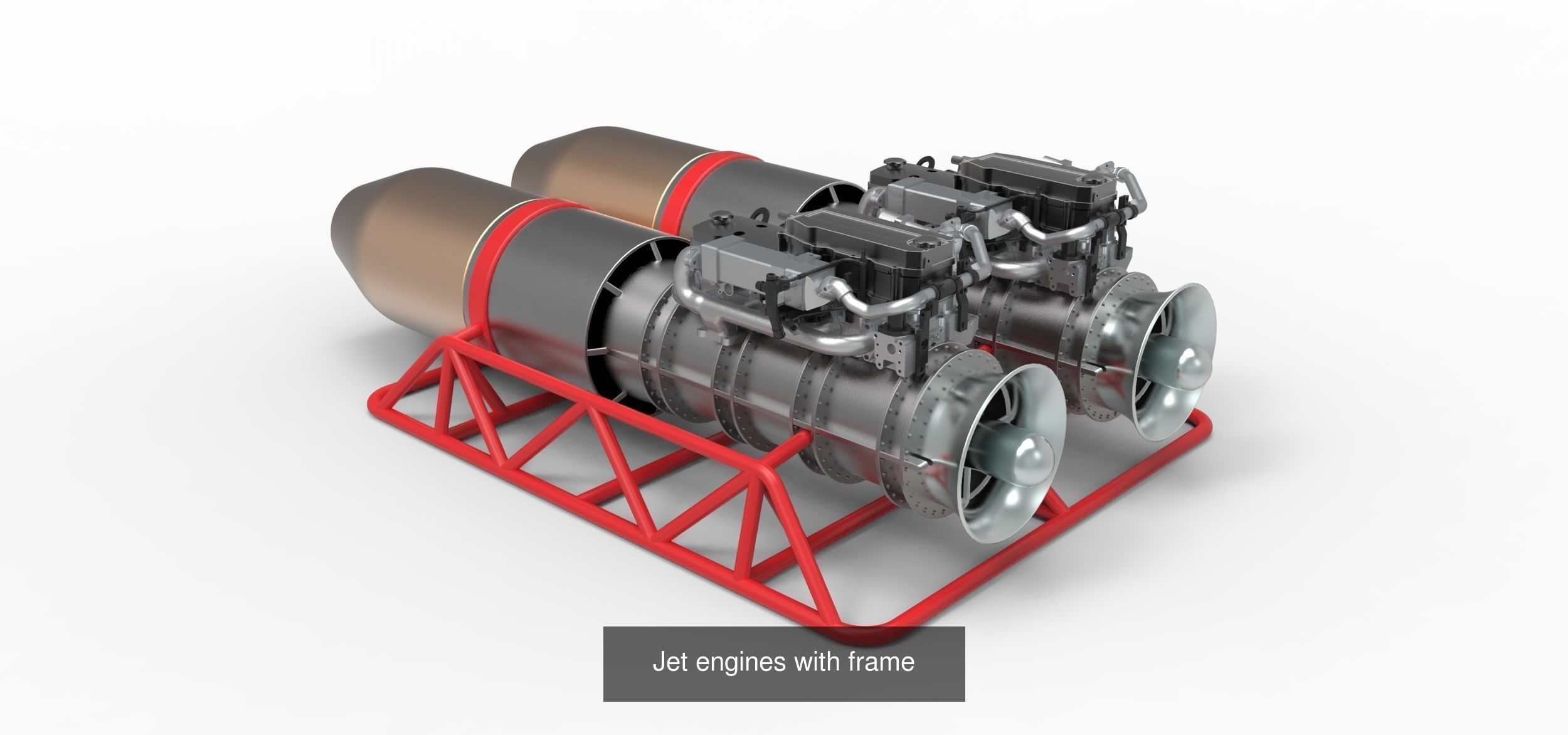 Jet and rocket engines 3D Model Collection_8