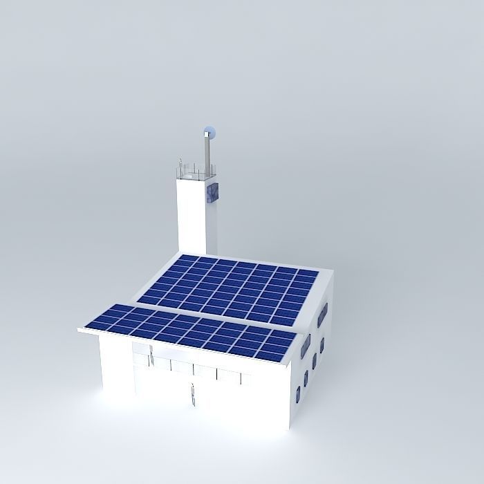 Net Zero Container Home Free 3D model_1