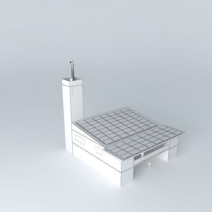 Net Zero Container Home Free 3D model_4