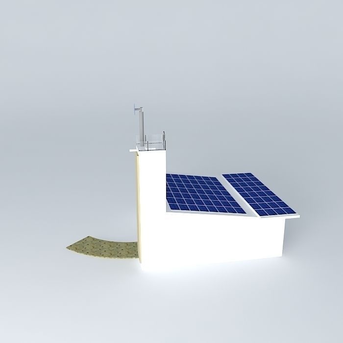 Net Zero Container Home Free 3D model_2