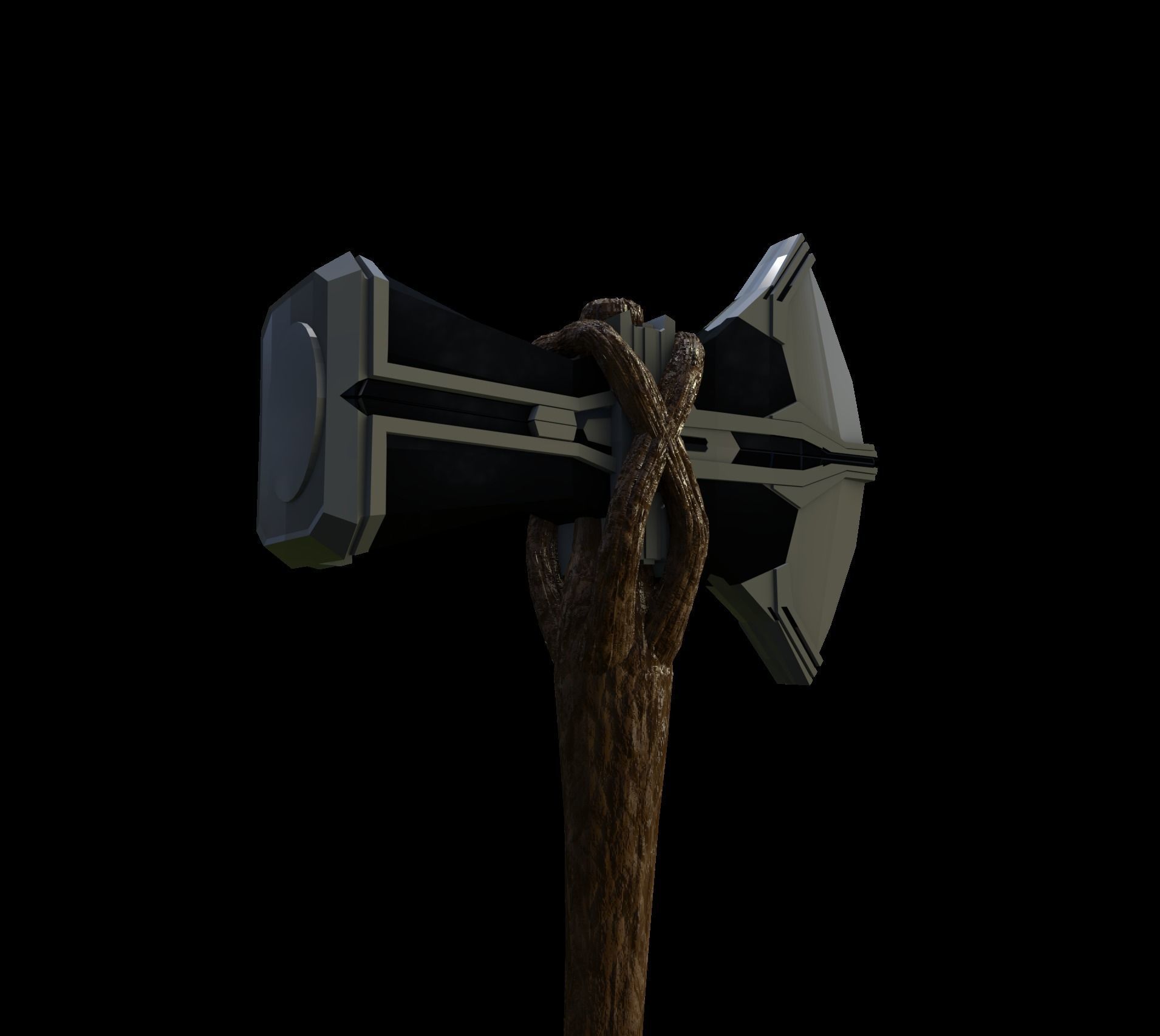 The Stormbreaker axe 3D model_2