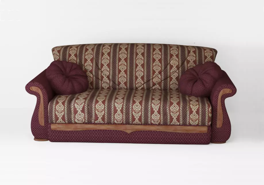 Armchair sofa Low-poly 3D model