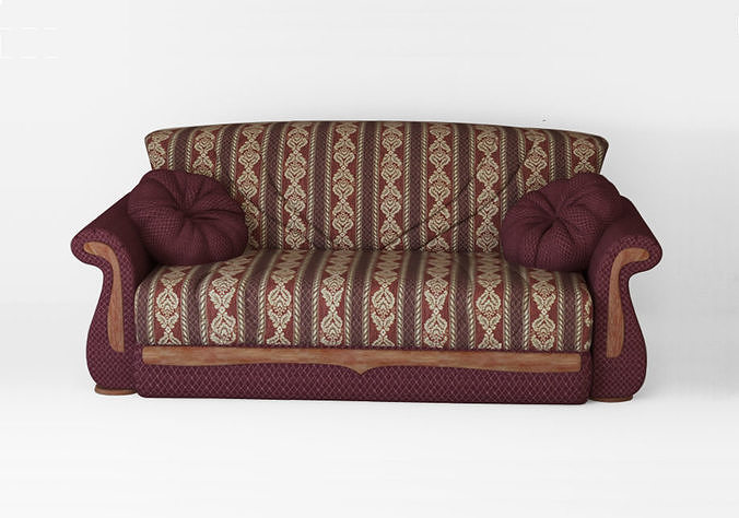 Armchair sofa Low-poly 3D model