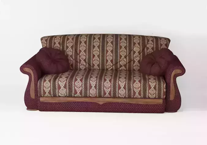 Armchair sofa Low-poly 3D model
