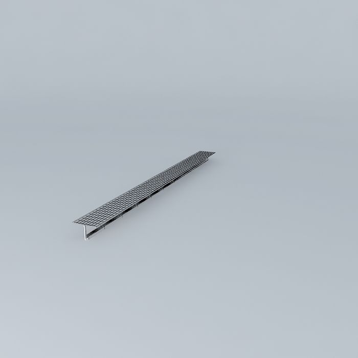 Solar Power Feed Bunk Example Free 3D model_3