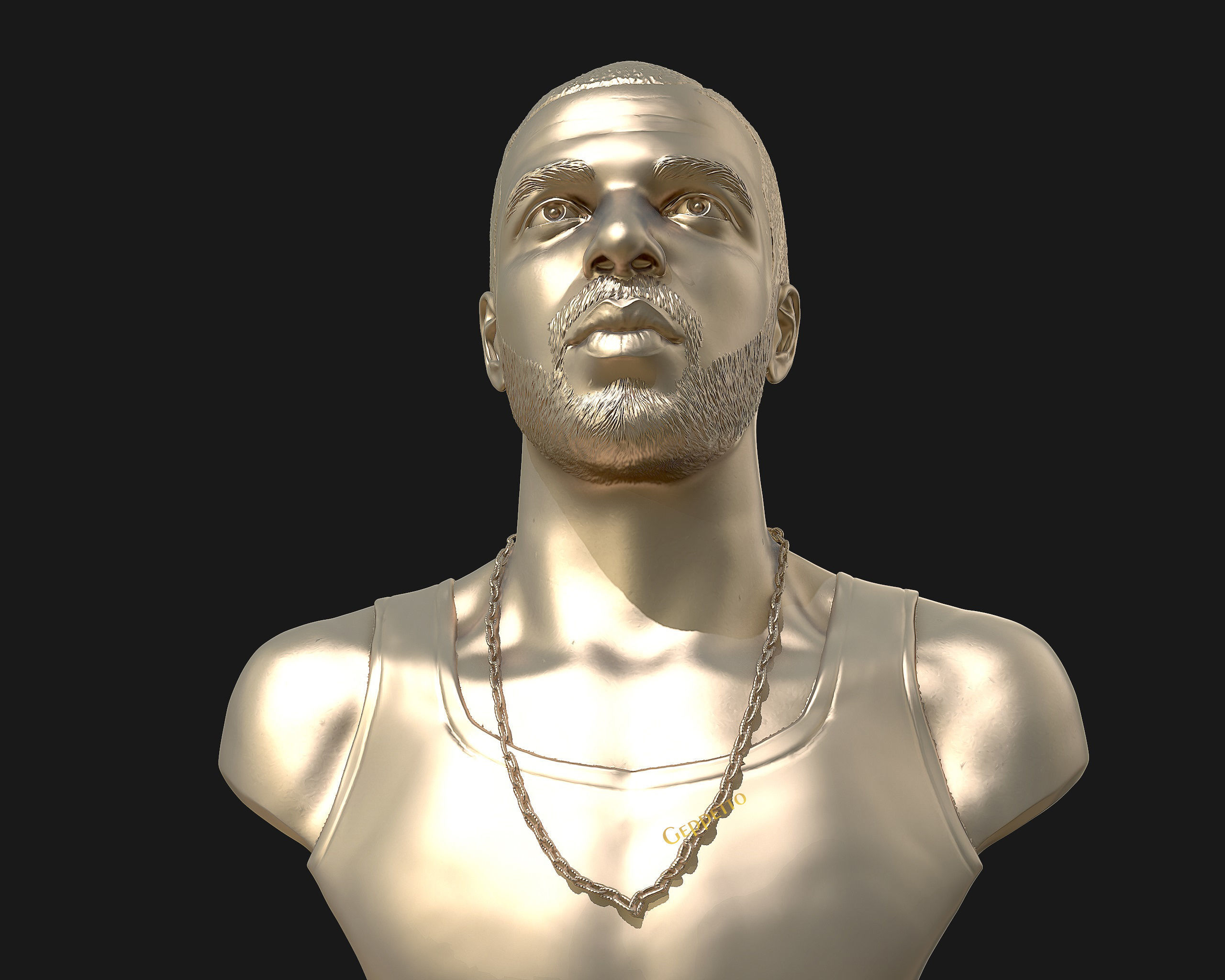 Drake sculpture Ready to Print 3D print model_18