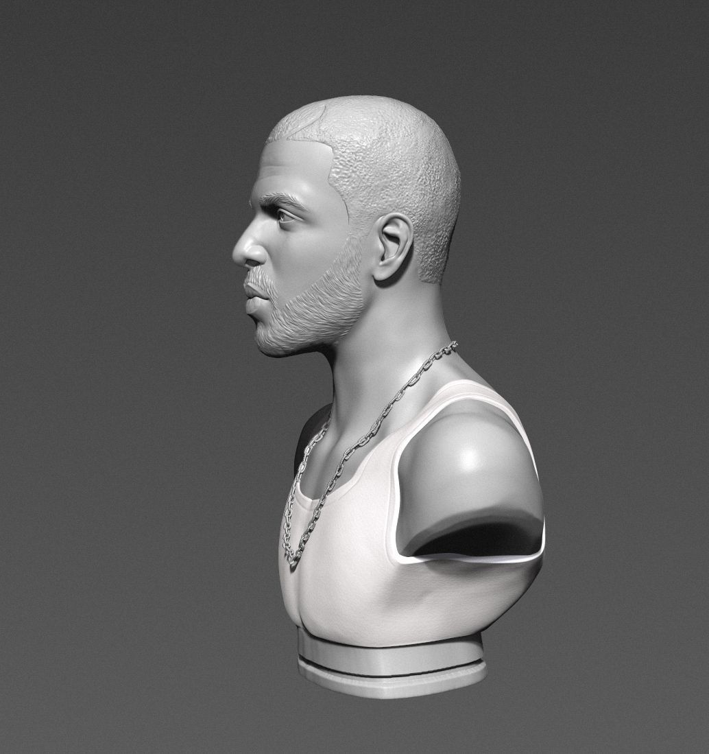 Drake sculpture Ready to Print 3D print model_2