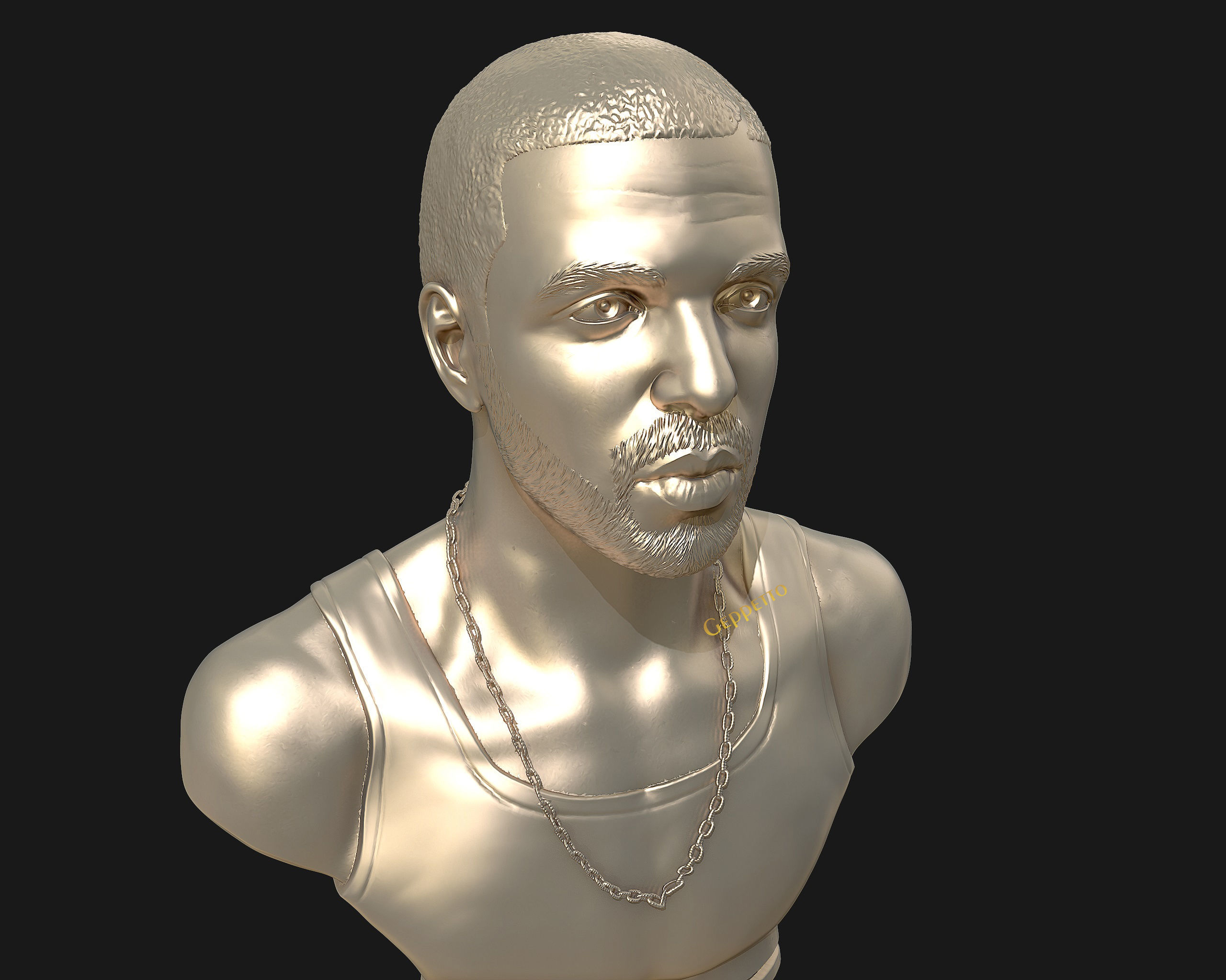 Drake sculpture Ready to Print 3D print model_23