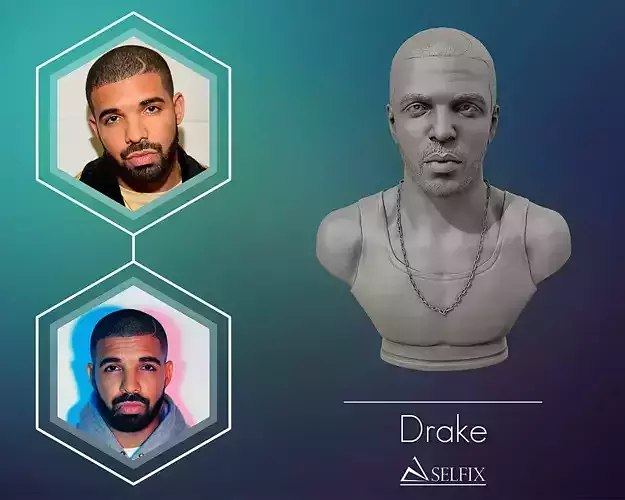 Drake sculpture Ready to Print 3D print model