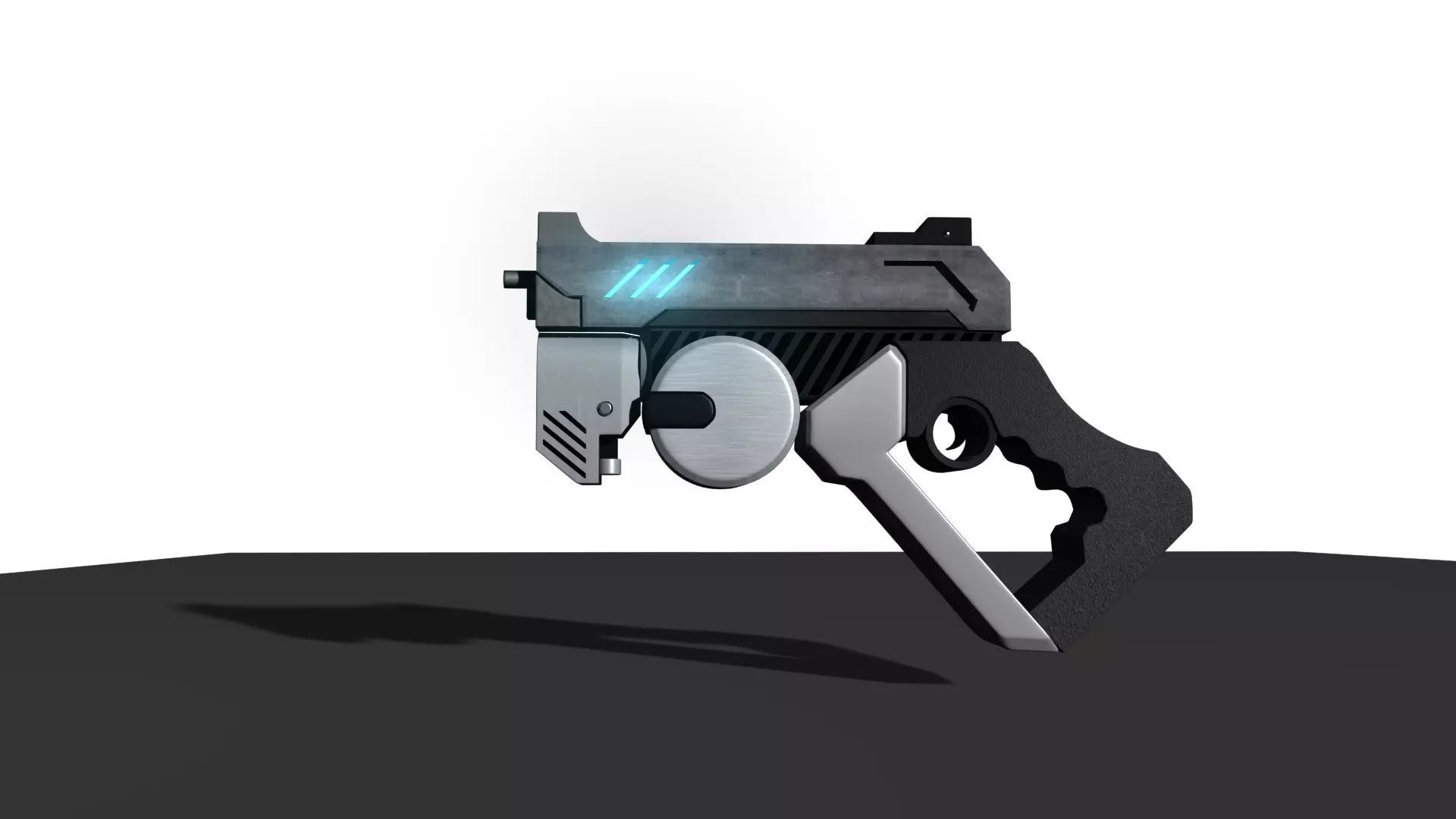 3d sci-fi Gun modeling 3D model_0