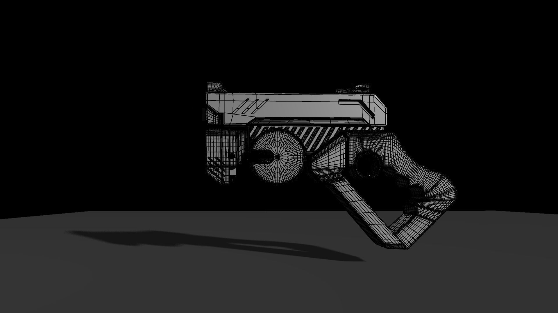 3d sci-fi Gun modeling 3D model_4