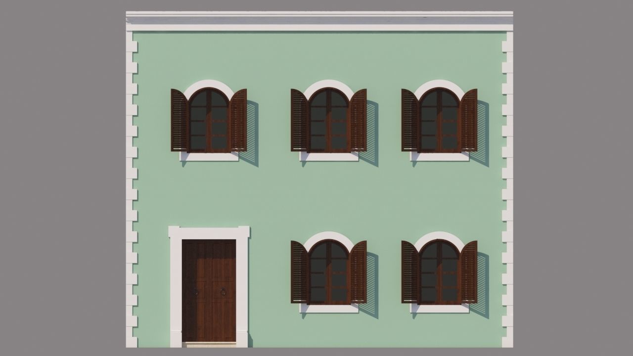 Mexican House 3D model_6