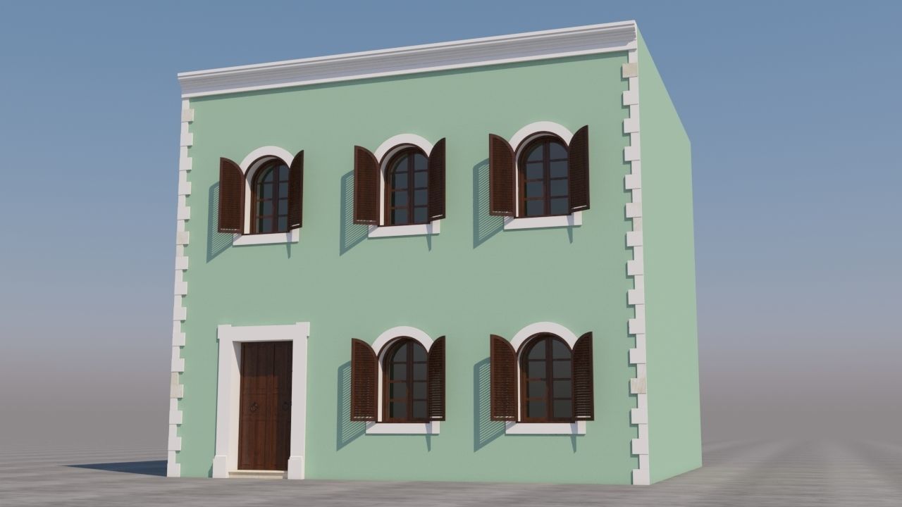 Mexican House 3D model_2