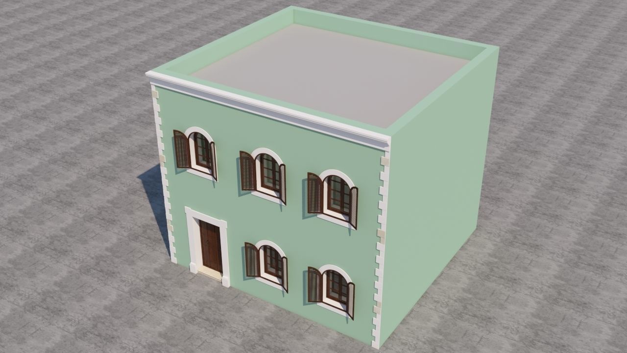 Mexican House 3D model_4