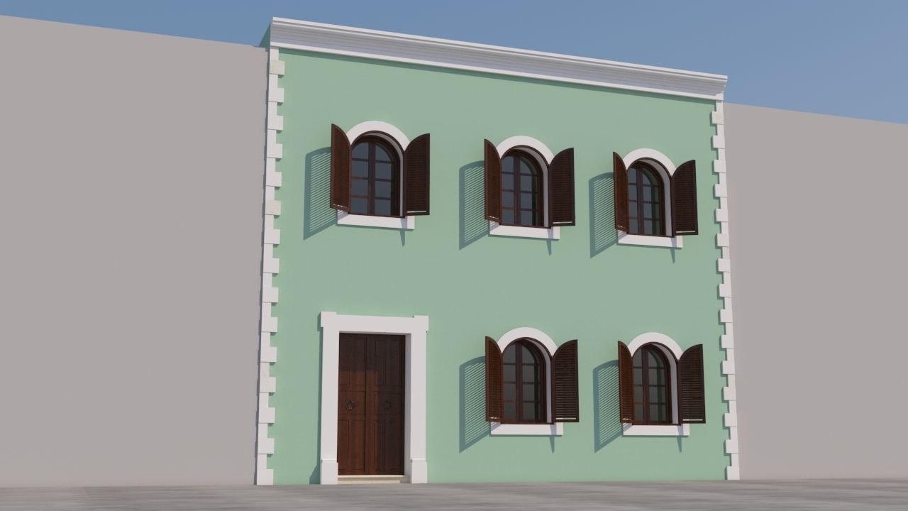 Mexican House 3D model_1