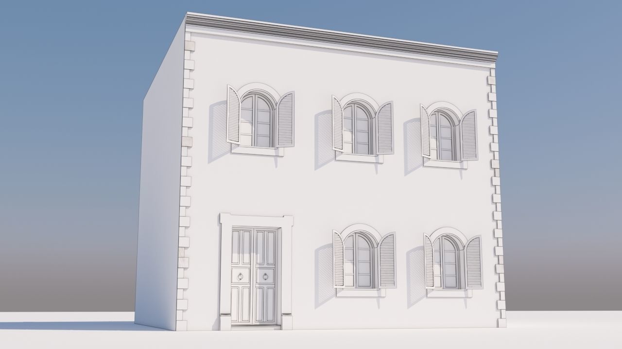 Mexican House 3D model_7