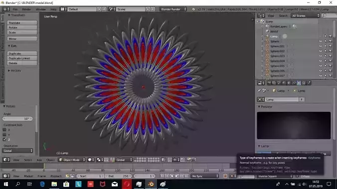 medal ornament 3D model