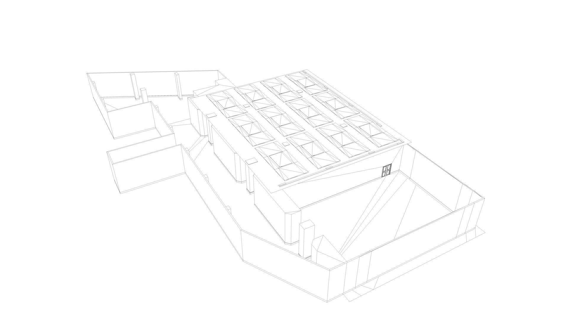 Hotel Conference Hall Low-poly 3D model_8