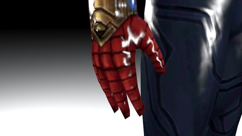 Spider-Man from Infinity War and Endgame Low-poly 3D model_5