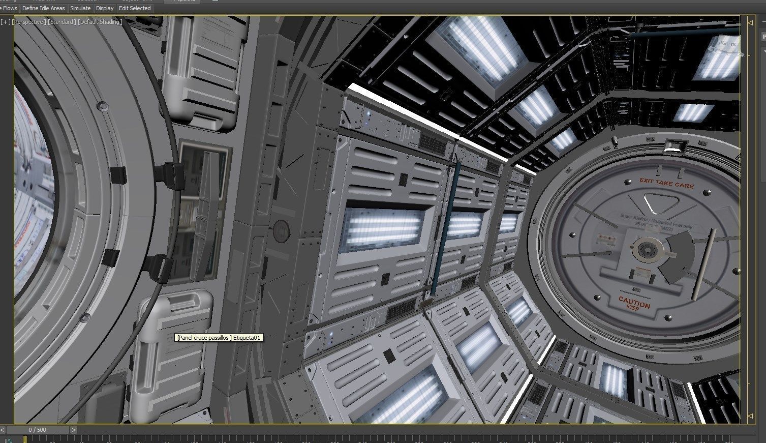 The Martian Corridor 3d Model Animated Cgtrader