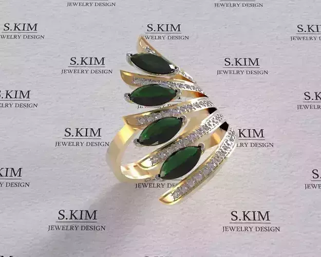 Ring Wing marquise 8x4