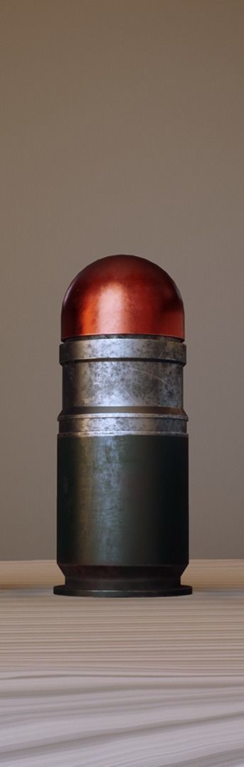 Free 40mm grenade - M433 Free low-poly 3D model_1