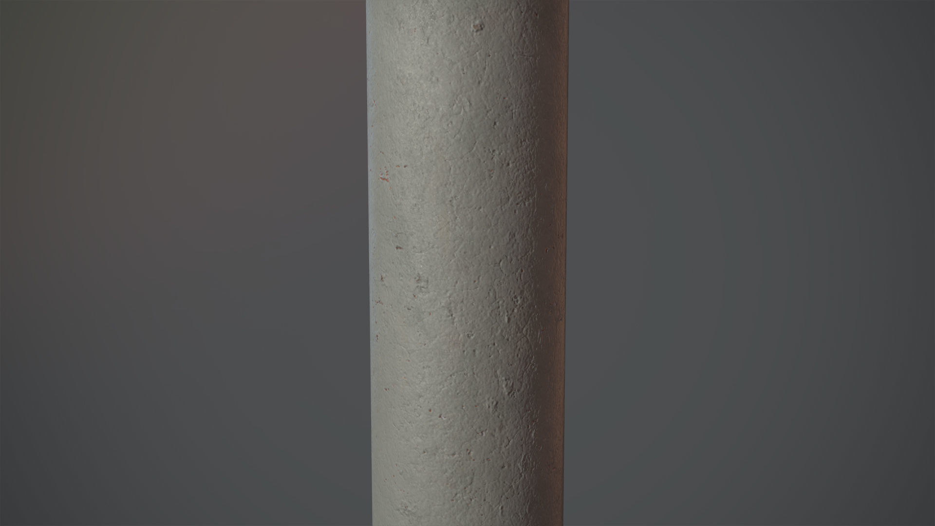 Barrier Bollard pack 3 Gray v3 Low-poly 3D model_5